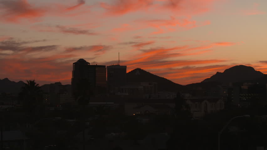 Tucson, AZ sunset time lapse.