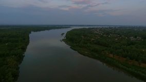 Dawn on the Danube River, Odessa Region, Ukraine