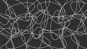 abstract doodle pattern animation. scribbles background clip. funky - seamless looping visualization.  