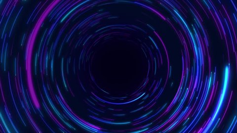 Blue & Purple Circular tunnel. Abstract radial lines. Data flow tunnel. Explosion star. Motion effect. Background