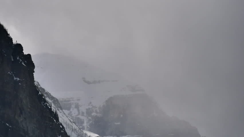 Time lapse of Lake Louise in Banff Alberta Canada.