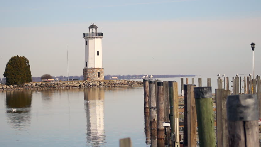 lighthouse on Lake Winnebago in Fond du Lac, Wisconsin