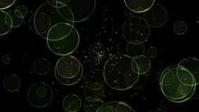 Animated looped background with bubbles.