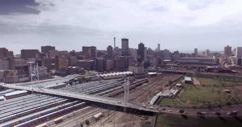 Johannesburg City Bridge Aerial