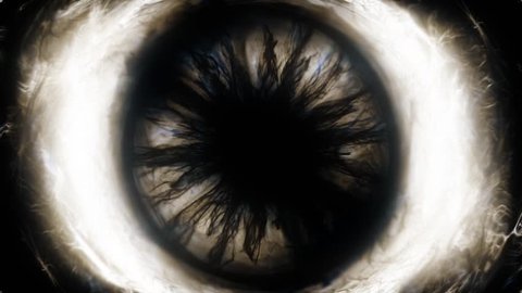 Scary and dark eye ball as an abstracted background