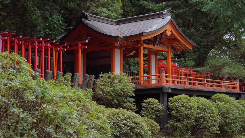 Famous Shinto Shrine in Tokyo - the Nezu Jinja in Bunkyo
