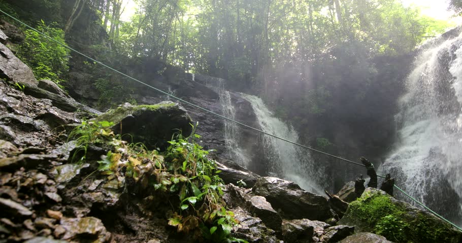 Beautiful waterfall in Great Smoky Mountains National Park