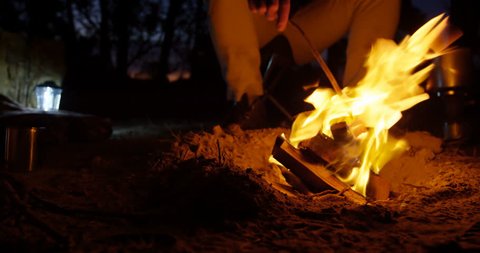 Neanderthal Man Warms His Hands の動画素材 ロイヤリティフリー Shutterstock