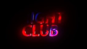 Night Club Logo + Animation Alpha Channel