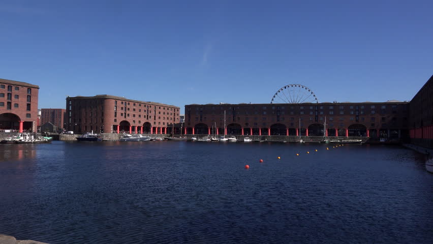 Albert docks in Liverpool city 4K