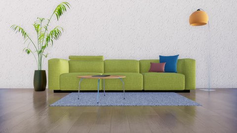 Modern Minimalist Living Room Interior Stock Footage Video 100 Royalty Free 1013169854 Shutterstock