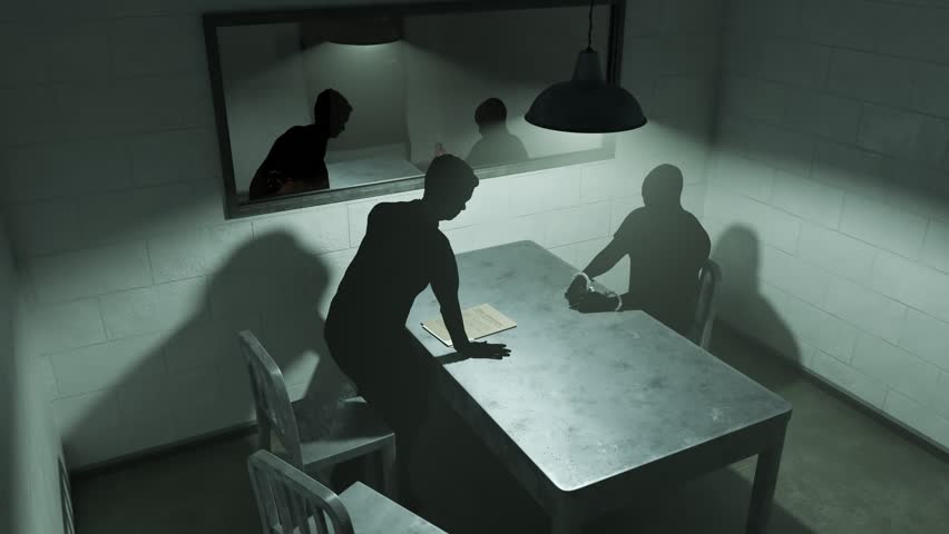 flickery interrogation room