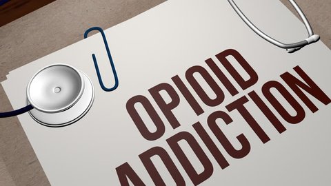 OPIOID ADDICTION healthcare concept