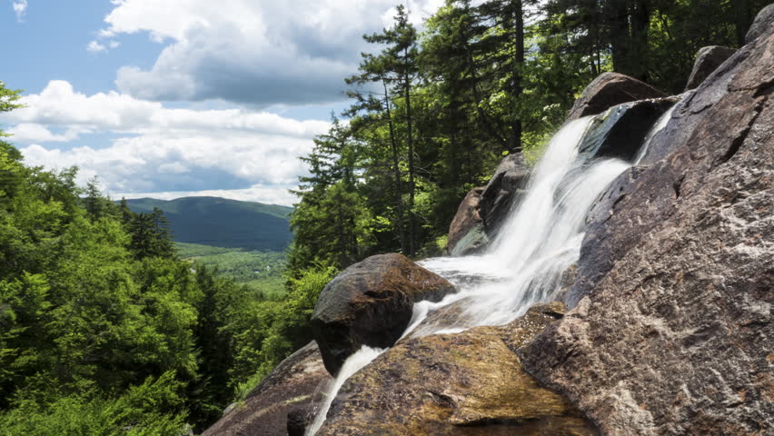 Georgiana Falls Franconia Notch State Park in New Hampshire 