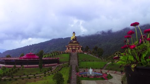 Time lapse of Buddha Park, Sikkim 1080p 60FPS