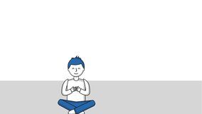young man sitting in floor website page