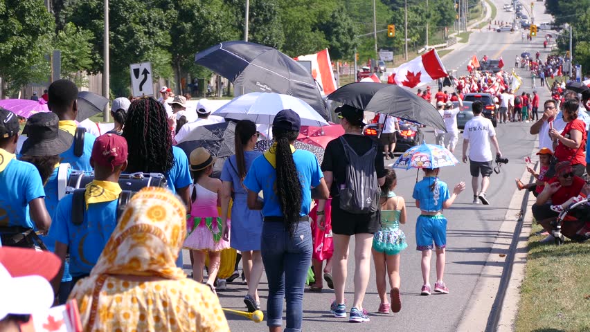 Markham, Ontario, Canada July 2018 Stock Footage Video (100% Royalty