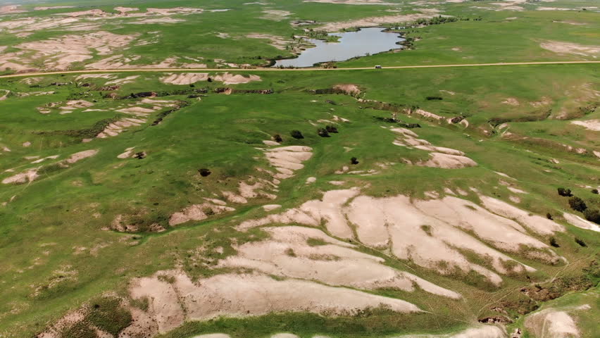 South Dakota Landscape. South Dakota Black HIlls.  Aerial view 