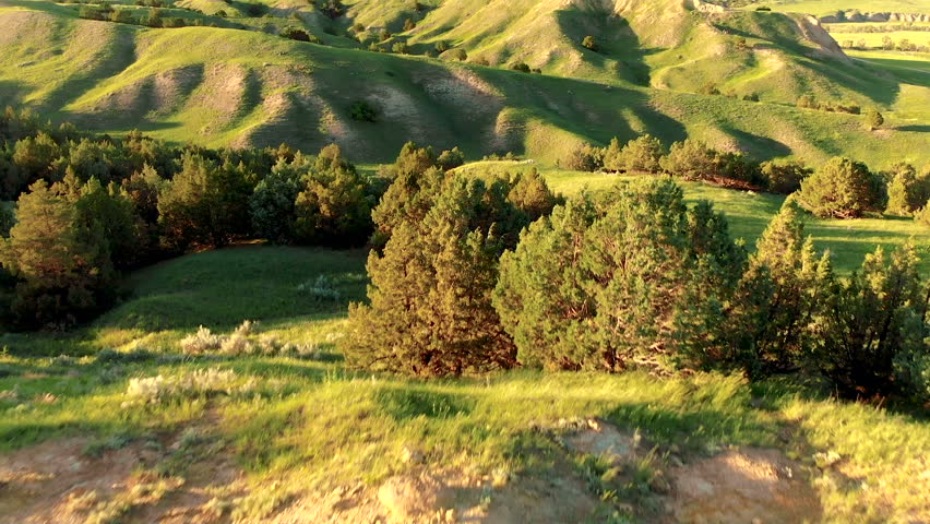 South Dakota Landscape. South Dakota Black HIlls.  Aerial view 