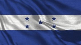 Honduras Flag Loop - Realistic 4K 60 fps flag of the Honduras waving in the wind. Seamless loop with highly detailed fabric texture. Loop ready in 4k resolution. - Powered by Shutterstock - Get 15% off with code: PIKWIZARD15
