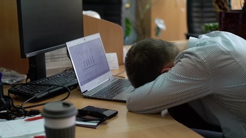 People sleeping in office at work places
