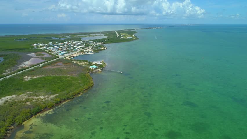 Aerial Overseas Highway Long Key Florida