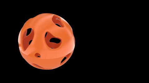 Abstract sphere with holes capable to loop seamless