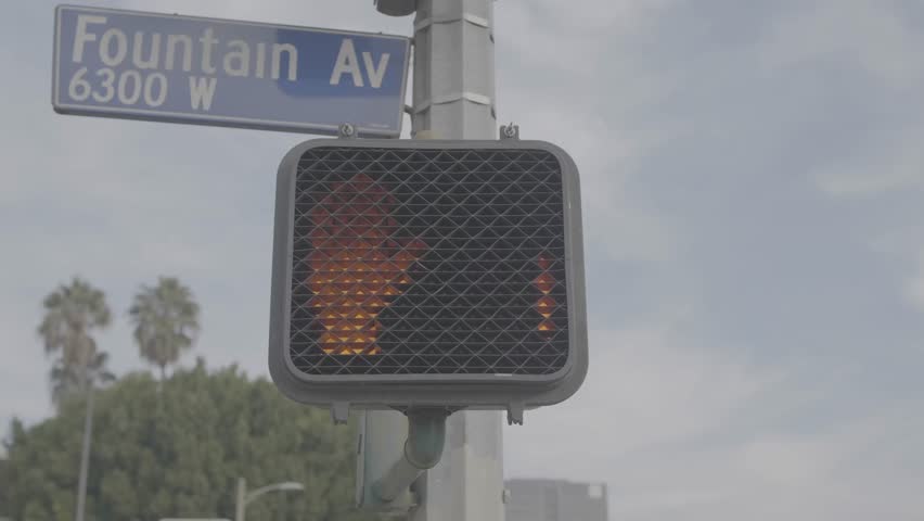 Pedestrian walk sign