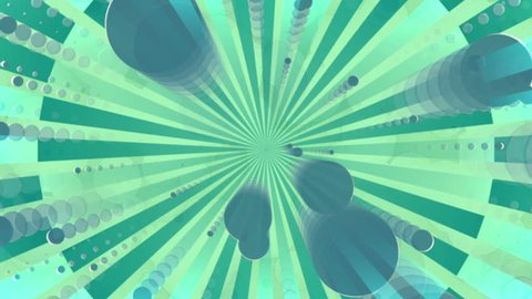 Circle retro blues and teal looping abstract animated background