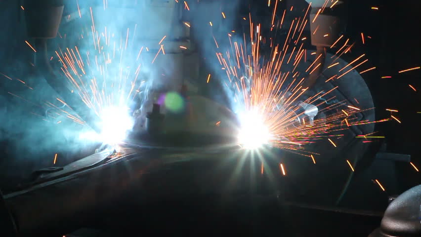 industry steel slab scarfing tending fire Stock Footage Video (100% ...