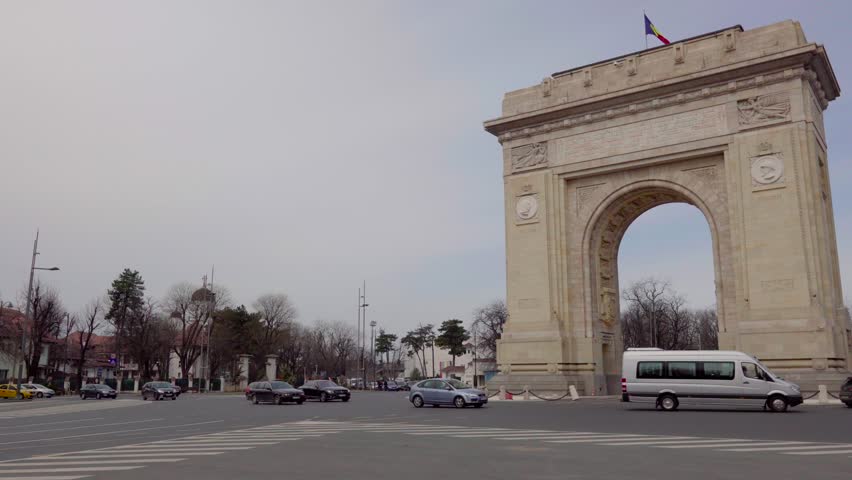 As in Paris in Bucharest there is the Triumph Arch