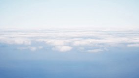 4K Aerial View of Flowing Clouds 