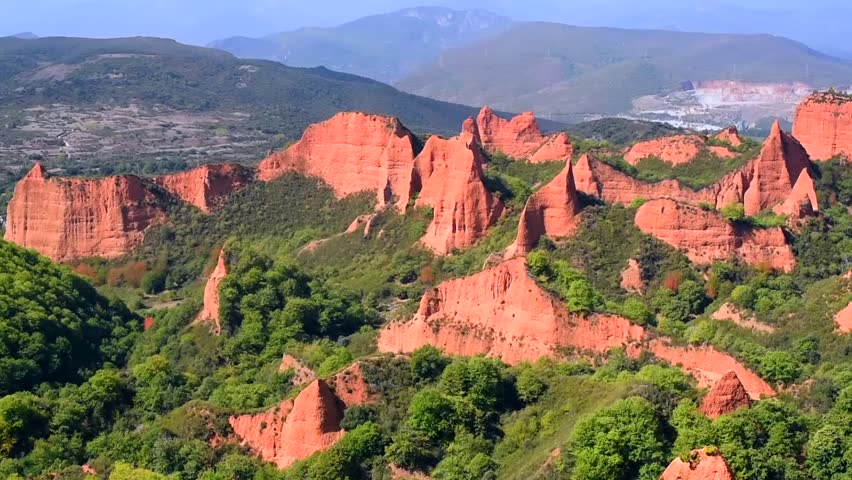 Las Medulas, Roman gold mine one of the UNESCO World Heritage Sites, Spain, Europe