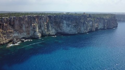 Drone Rock Cliff