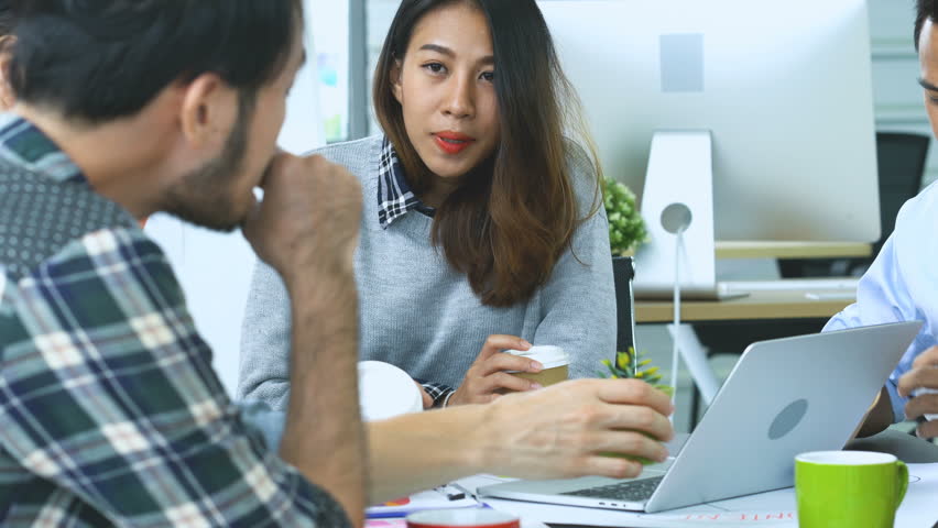 creativity business ideas concept with group of designer brainstorm in beautiful deisgn office office for best result solution for success goal