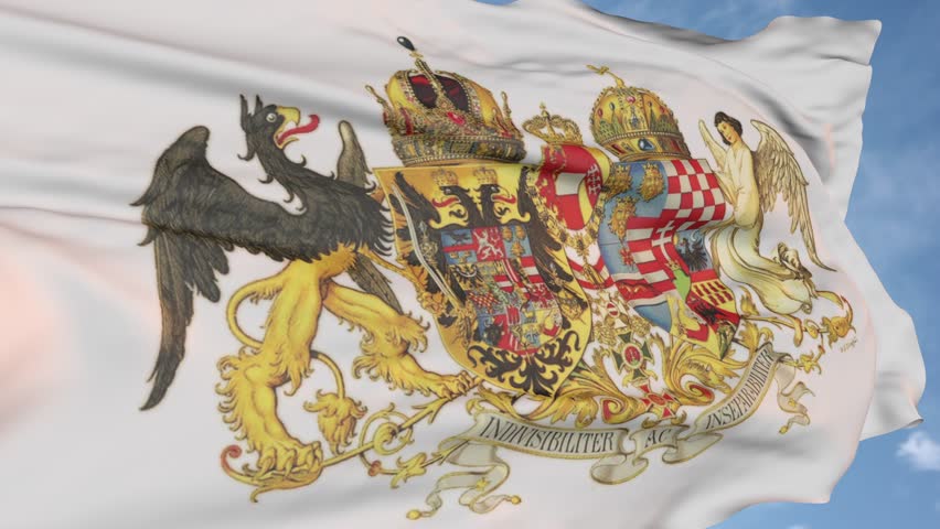 Flag of Austro Hungary of the past. logo of the state symbol