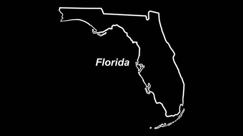 Florida outline map draws on alpha channel: Time compresses & colorizes nicely.