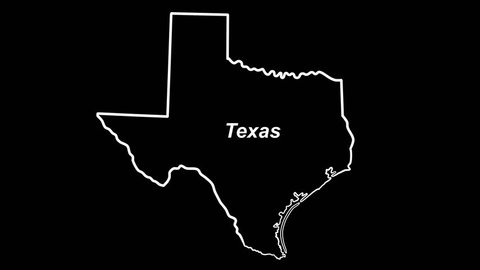 Texas outline map draws on alpha channel: Time compresses & colorizes nicely.