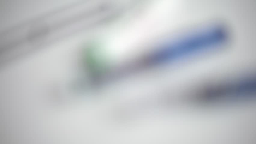 Insulin pens closeup