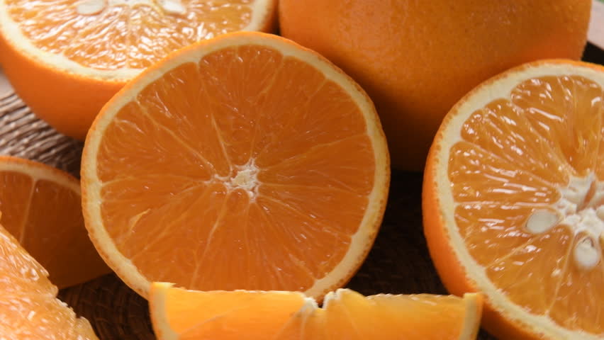 Healthy Orange Fruits Background Many Stock Footage Video (100% Royalty