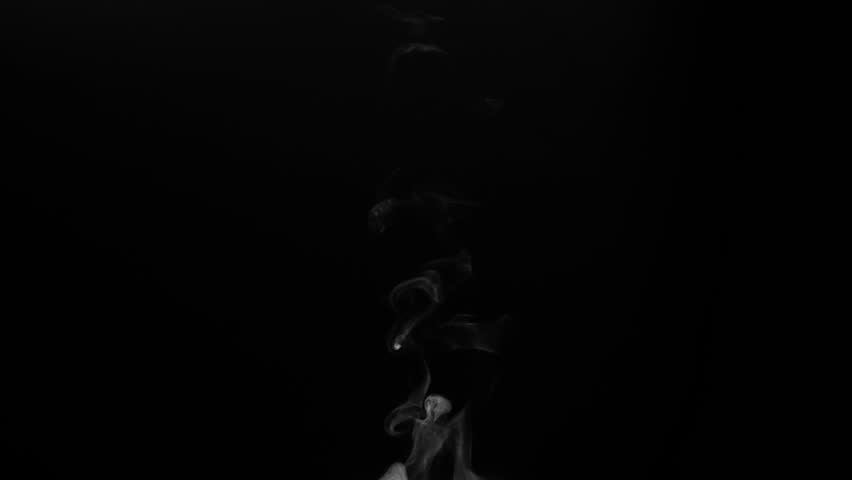 Rising Jet of Steam From a Cup of Coffee. White steam rises light, graceful twists on a black background. The jet lifted out of the cup of hot water. Shooting at a rate of 120fps. Footage is perfect f | Shutterstock HD Video #1013478746