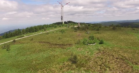 Hornisgrinde, Sasbach in Baden-Württemberg from above with a drone