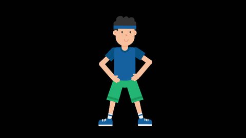 Animated Man Wearing A Blue Stock Footage Video 100 Royalty Free Shutterstock