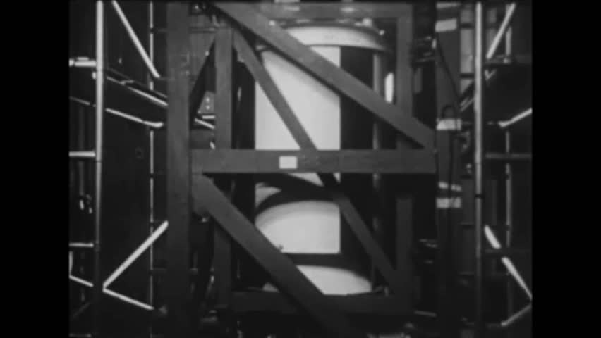 CIRCA 1958 - The Explorer satellite undergoes testing; its launch vehicle arrives at Cape Canaveral for testing.