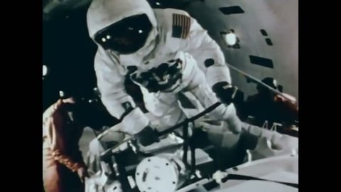 CIRCA 1971 - Astronauts experience zero gravity in a simulator at NASA'S Manned Spacecraft Center.