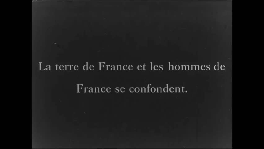 CIRCA 1916 - French soldiers set traps in the land and wait for battle.