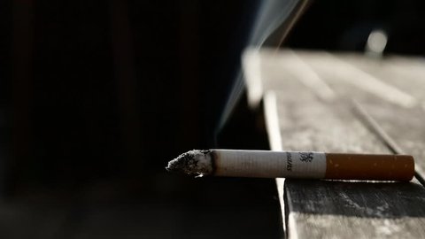 Cambridge, United Kingdom (UK) - 06 06 2018: Cigarette smoke
