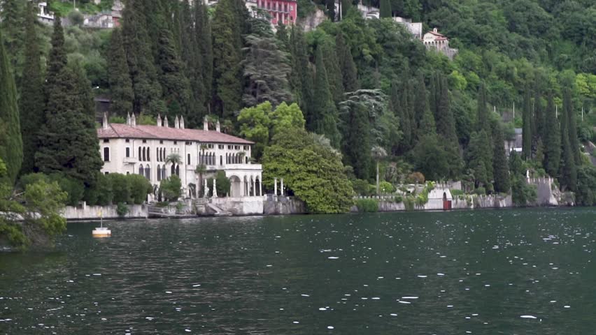 famous botanic garden over the water como lake varenna river
