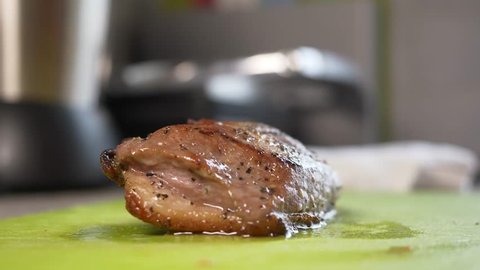 duck breast slicing