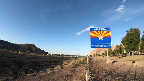 Lupton, Arizona
June 19th, 2018

Time Lapse Footage of the Welcome Sign entering The US State of Arizona. 